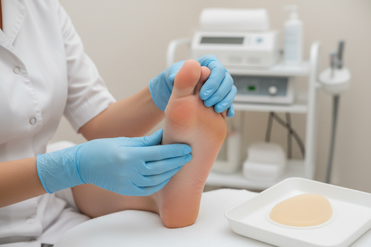 Metatarsalgia y almohadilla plantar: descarga mecánica, calzado y cuidado dérmico en consulta